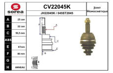 Sada kloubů, hnací hřídel EAI CV22045K