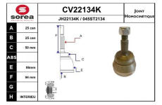 Sada kloubů, hnací hřídel EAI CV22134K