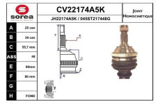 Sada kloubů, hnací hřídel EAI CV22174A5K