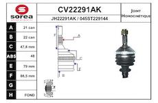 Sada kloubů, hnací hřídel EAI CV22291AK