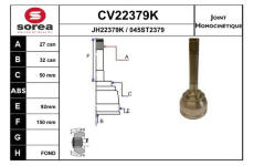 Sada kloubů, hnací hřídel EAI CV22379K