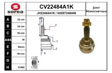 Sada kloubů, hnací hřídel EAI CV22484A1K