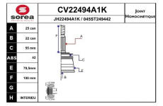Sada kloubů, hnací hřídel EAI CV22494A1K