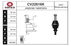 Sada kloubů, hnací hřídel EAI CV22616K