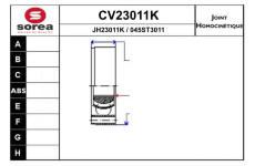 Sada kloubů, hnací hřídel EAI CV23011K