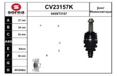 Sada kloubů, hnací hřídel EAI CV23157K