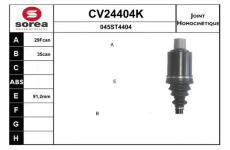 Sada kloubů, hnací hřídel EAI CV24404K