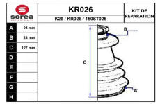 Sada měchů, hnací hřídel EAI KR026
