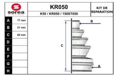 Sada měchů, hnací hřídel EAI KR050