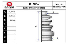 Sada měchů, hnací hřídel EAI KR052