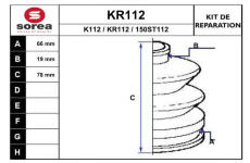 Sada měchů, hnací hřídel EAI KR112