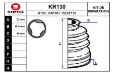 Sada měchů, hnací hřídel EAI KR130