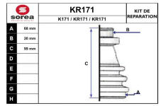 Sada měchů, hnací hřídel EAI KR171