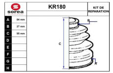 Sada měchů, hnací hřídel EAI KR180