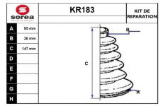 Sada měchů, hnací hřídel EAI KR183