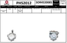 Hydraulické čerpadlo, řízení EAI PH52012