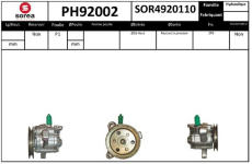 Hydraulické čerpadlo, řízení EAI PH92002
