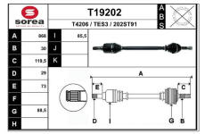 Hnací hřídel EAI T19202