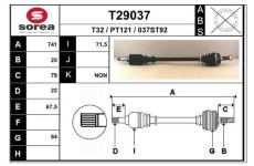 Hnací hřídel EAI T29037