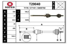 Hnací hřídel EAI T29040