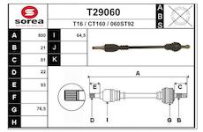 Hnací hřídel EAI T29060