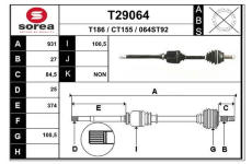 Hnací hřídel EAI T29064