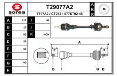 Hnací hřídel EAI T29077A2