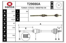 Hnací hřídel EAI T29086A