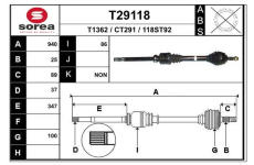 Hnací hřídel EAI T29118