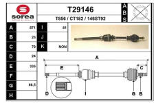 Hnací hřídel EAI T29146