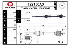 Hnací hřídel EAI T29150A3