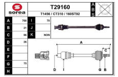Hnací hřídel EAI T29160
