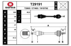 Hnací hřídel EAI T29191
