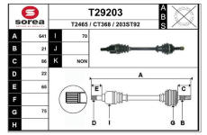 Hnací hřídel EAI T29203