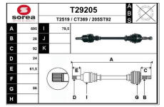 Hnací hřídel EAI T29205