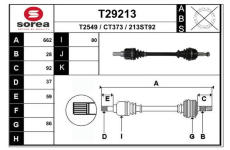 Hnací hřídel EAI T29213