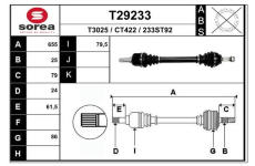 Hnací hřídel EAI T29233