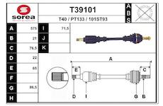 Hnací hřídel EAI T39101