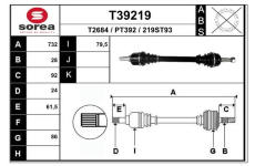 Hnací hřídel EAI T39219