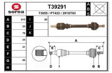 Hnací hřídel EAI T39291