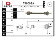 Hnací hřídel EAI T49099A