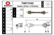 Hnací hřídel EAI T49111A2