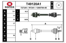 Hnací hřídel EAI T49120A1