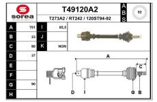 Hnací hřídel EAI T49120A2