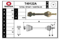 Hnací hřídel EAI T49122A