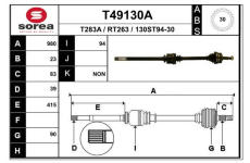 Hnací hřídel EAI T49130A