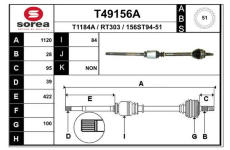 Hnací hřídel EAI T49156A