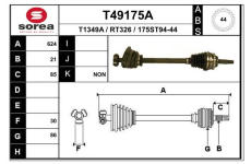 Hnací hřídel EAI T49175A