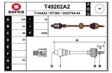 Hnací hřídel EAI T49202A2