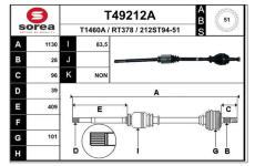 Hnací hřídel EAI T49212A